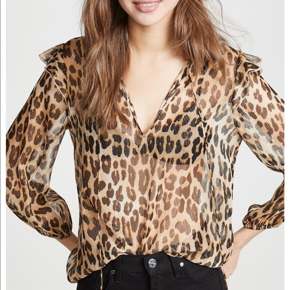 Beautiful Alice + Olivia leopard blouse - worn twice